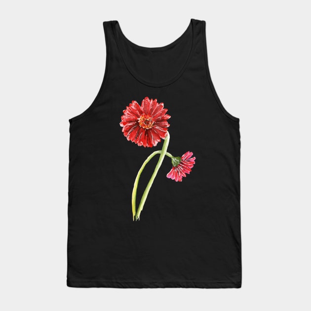 Red gerberas Tank Top by feafox92